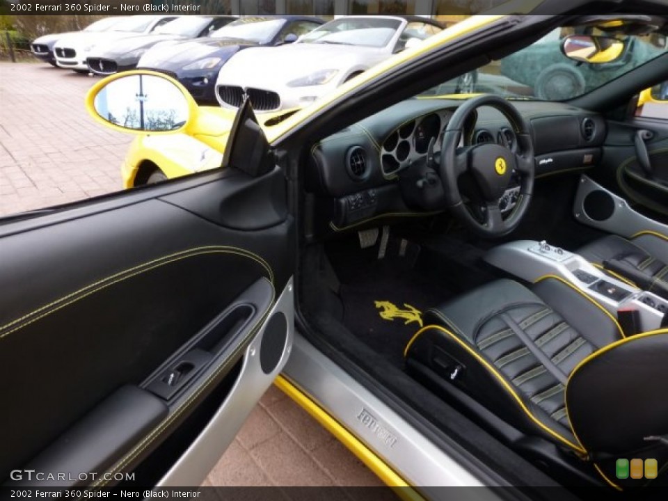 Nero (Black) 2002 Ferrari 360 Interiors