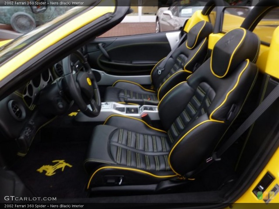 Nero (Black) Interior Front Seat for the 2002 Ferrari 360 Spider #73120304