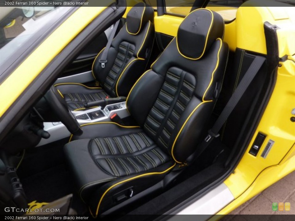 Nero (Black) Interior Front Seat for the 2002 Ferrari 360 Spider #73120326