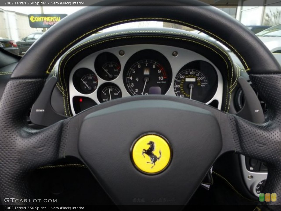 Nero (Black) Interior Steering Wheel for the 2002 Ferrari 360 Spider #73120374