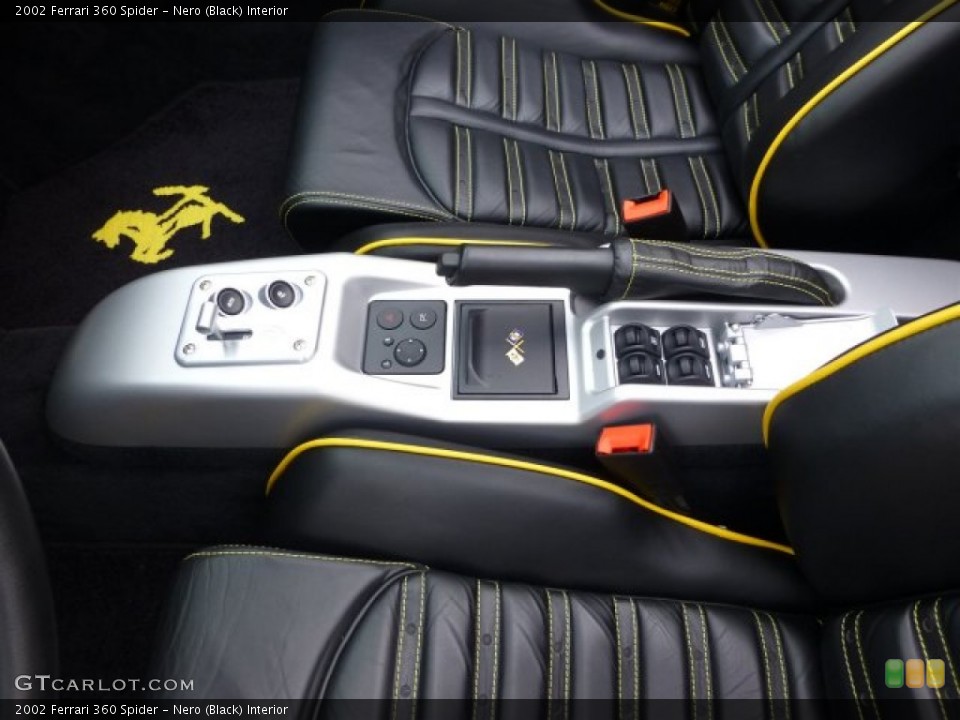 Nero (Black) Interior Controls for the 2002 Ferrari 360 Spider #73120488