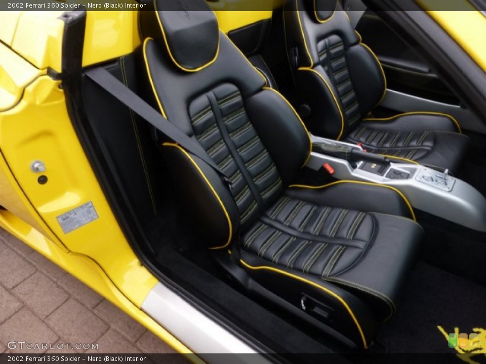 Nero (Black) Interior Front Seat for the 2002 Ferrari 360 Spider #73120578