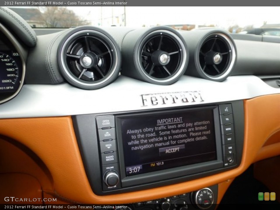 Cuoio Toscano Semi-Anilina Interior Controls for the 2012 Ferrari FF  #73121097