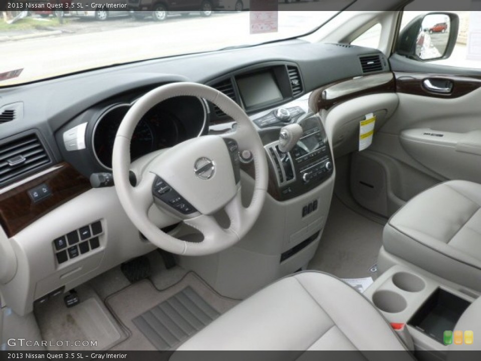 Gray Interior Prime Interior for the 2013 Nissan Quest 3.5 SL #73121460
