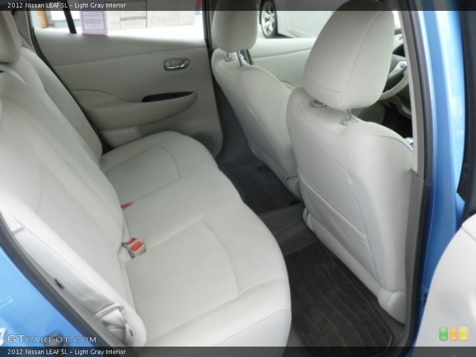 Light Gray Interior Rear Seat for the 2012 Nissan LEAF SL #73121784