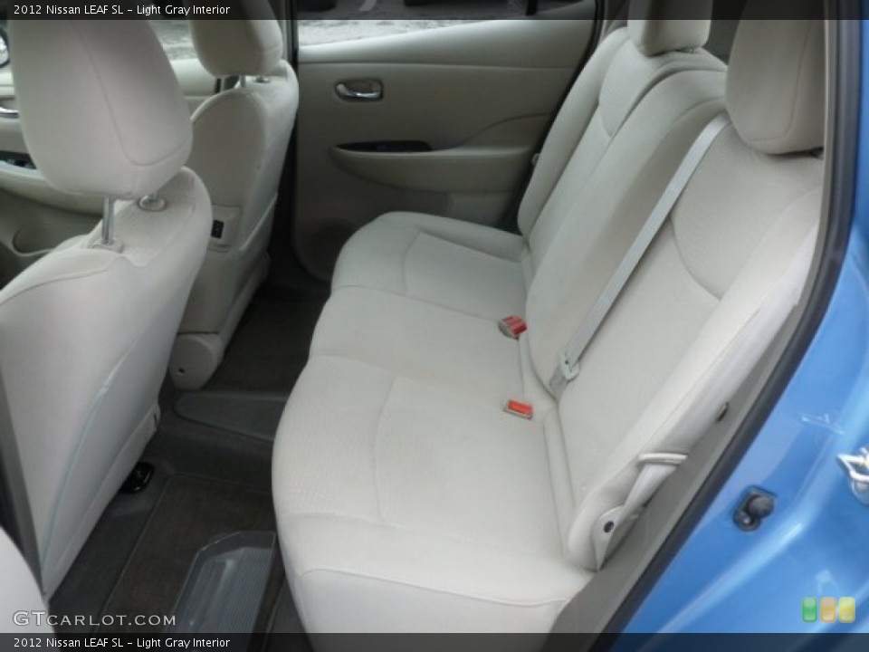 Light Gray Interior Rear Seat for the 2012 Nissan LEAF SL #73121823