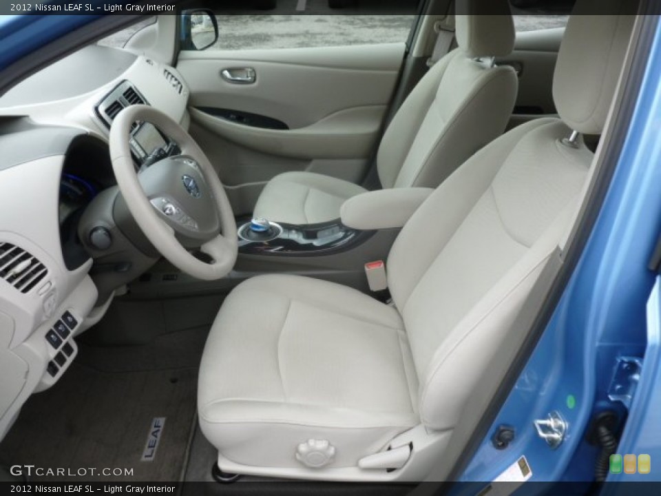Light Gray Interior Prime Interior for the 2012 Nissan LEAF SL #73121853