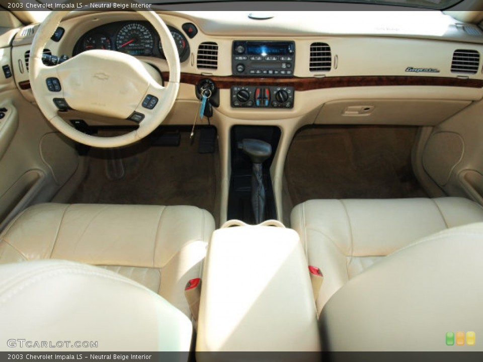 Neutral Beige Interior Dashboard for the 2003 Chevrolet Impala LS #73122204