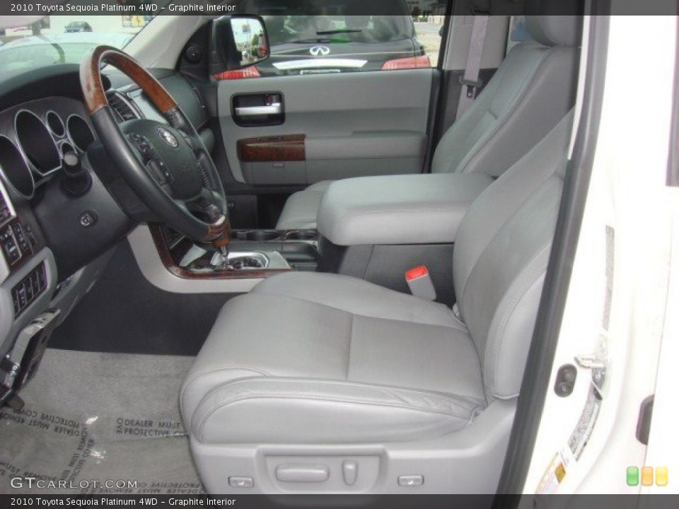 Graphite Interior Photo for the 2010 Toyota Sequoia Platinum 4WD #73123333