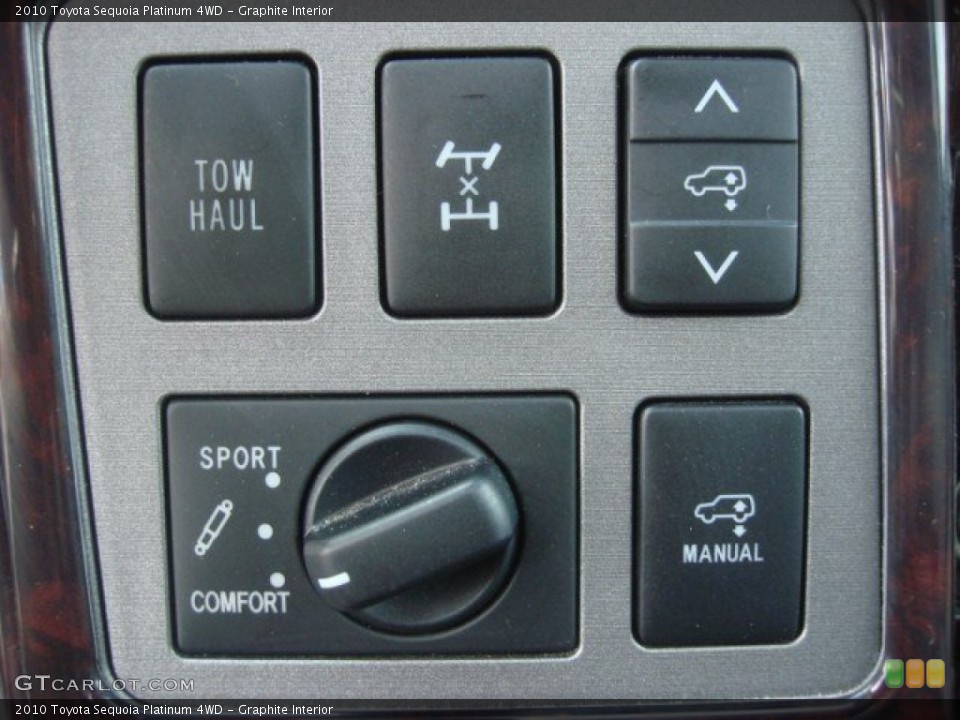 Graphite Interior Controls for the 2010 Toyota Sequoia Platinum 4WD #73123633