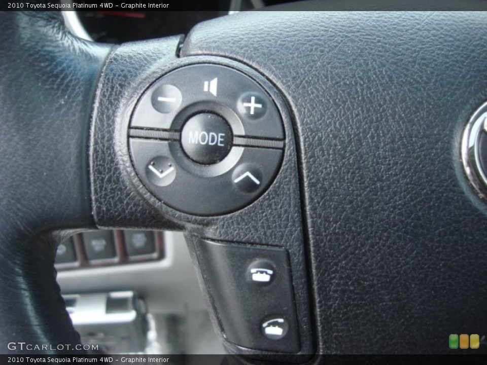 Graphite Interior Controls for the 2010 Toyota Sequoia Platinum 4WD #73123671