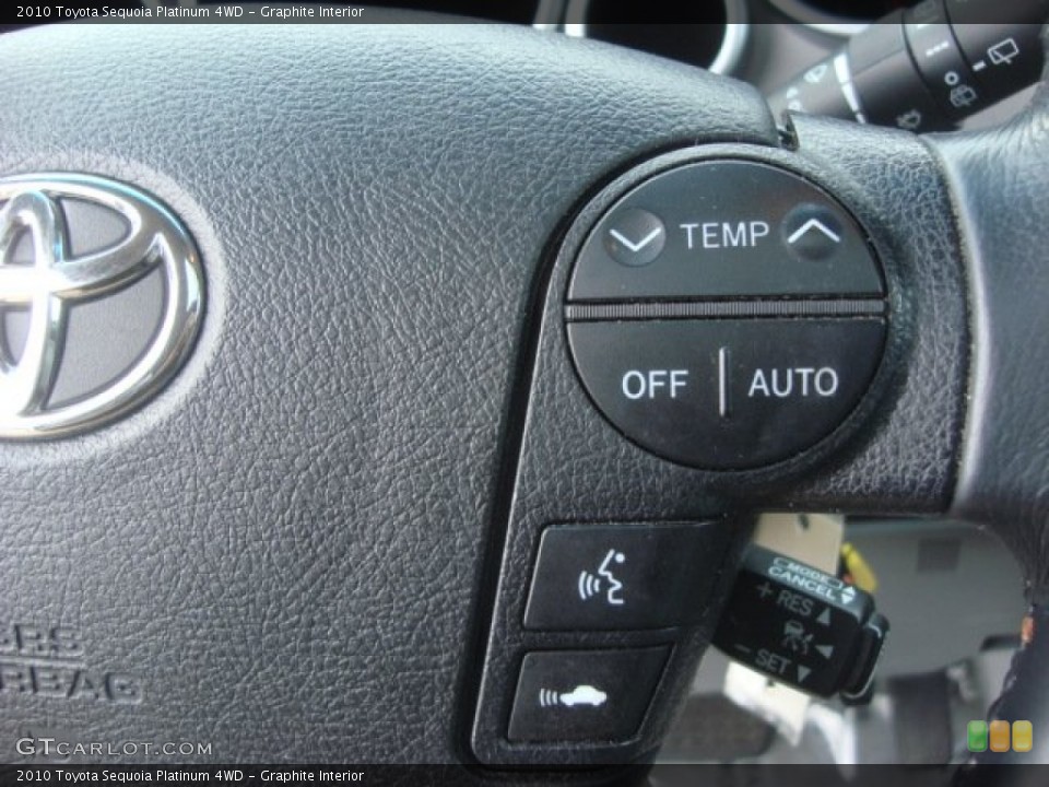 Graphite Interior Controls for the 2010 Toyota Sequoia Platinum 4WD #73123698