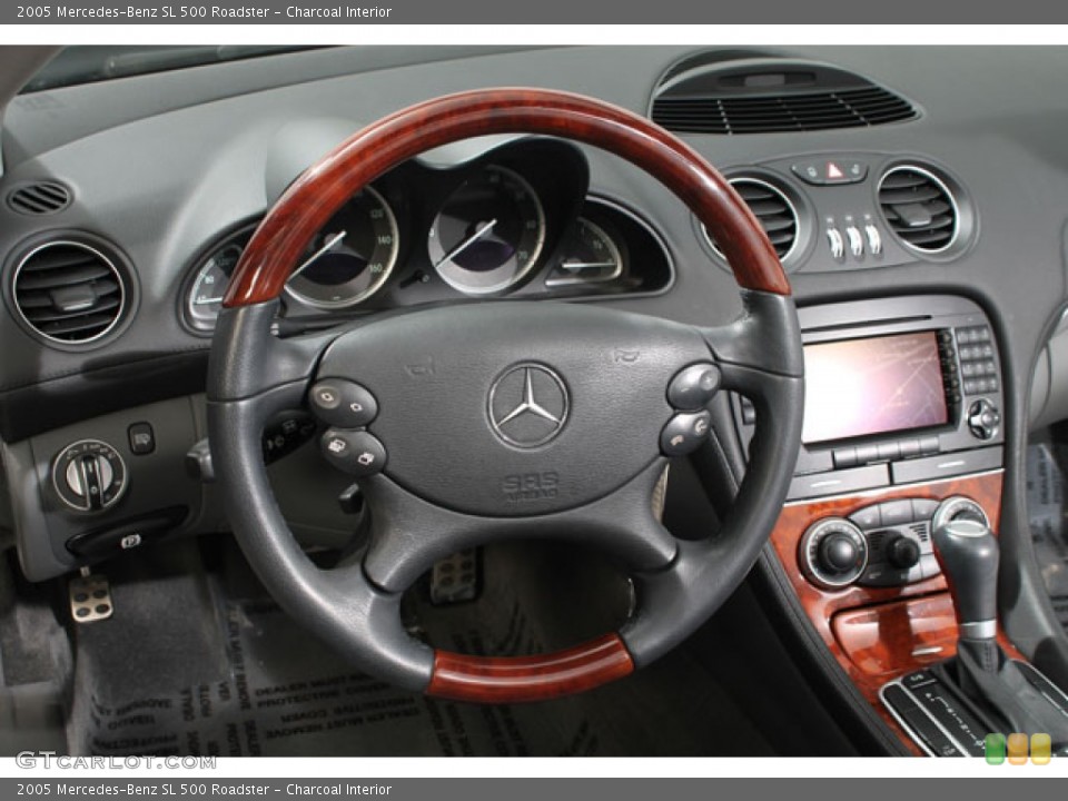 Charcoal Interior Steering Wheel for the 2005 Mercedes-Benz SL 500 Roadster #73125429