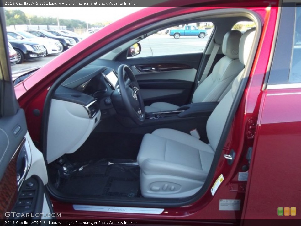Light Platinum/Jet Black Accents Interior Photo for the 2013 Cadillac ATS 3.6L Luxury #73126509