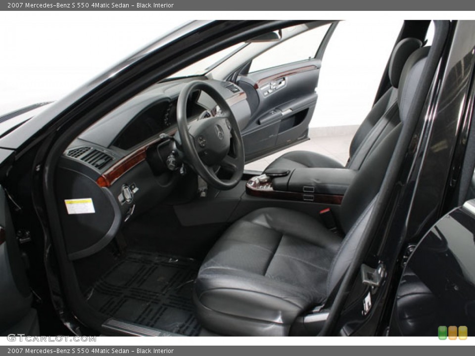 Black Interior Photo for the 2007 Mercedes-Benz S 550 4Matic Sedan #73126818