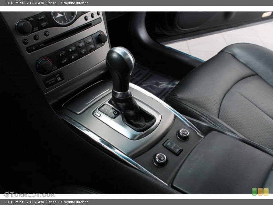 Graphite Interior Transmission for the 2010 Infiniti G 37 x AWD Sedan #73127280