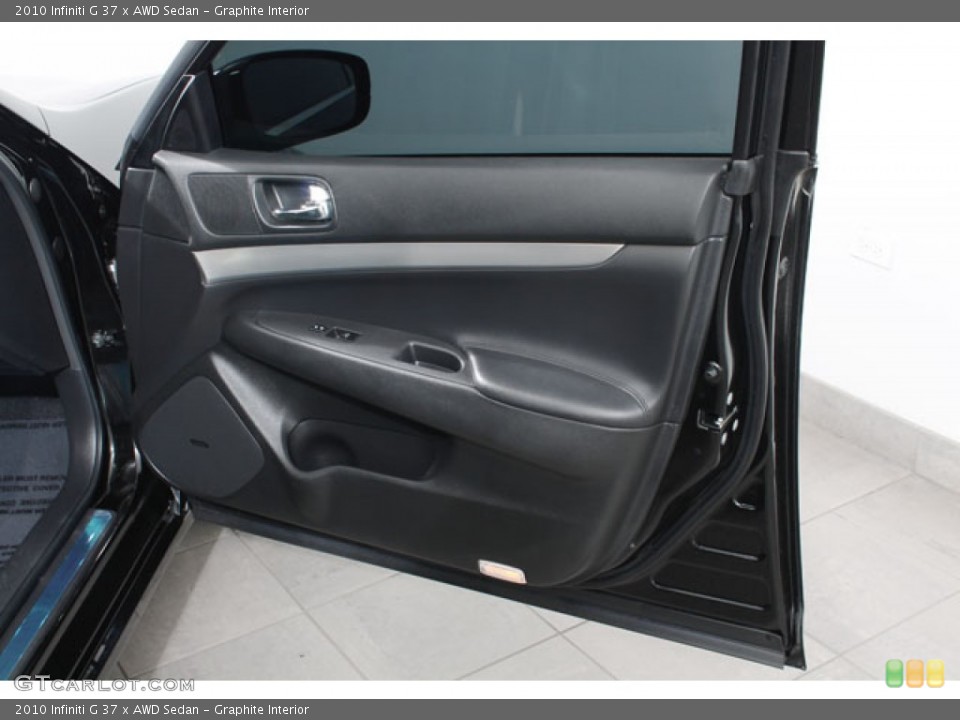 Graphite Interior Door Panel for the 2010 Infiniti G 37 x AWD Sedan #73127298