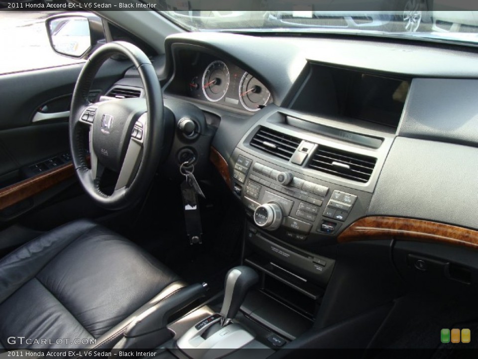 Black Interior Dashboard for the 2011 Honda Accord EX-L V6 Sedan #73130442