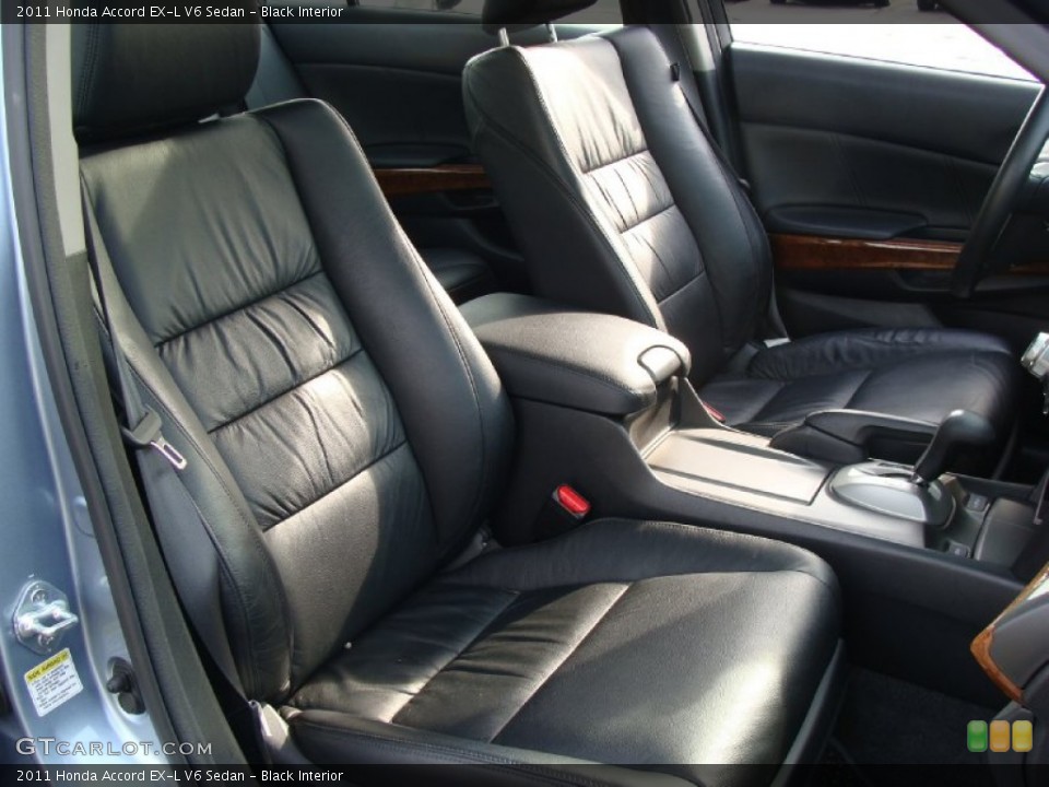 Black Interior Front Seat for the 2011 Honda Accord EX-L V6 Sedan #73130457