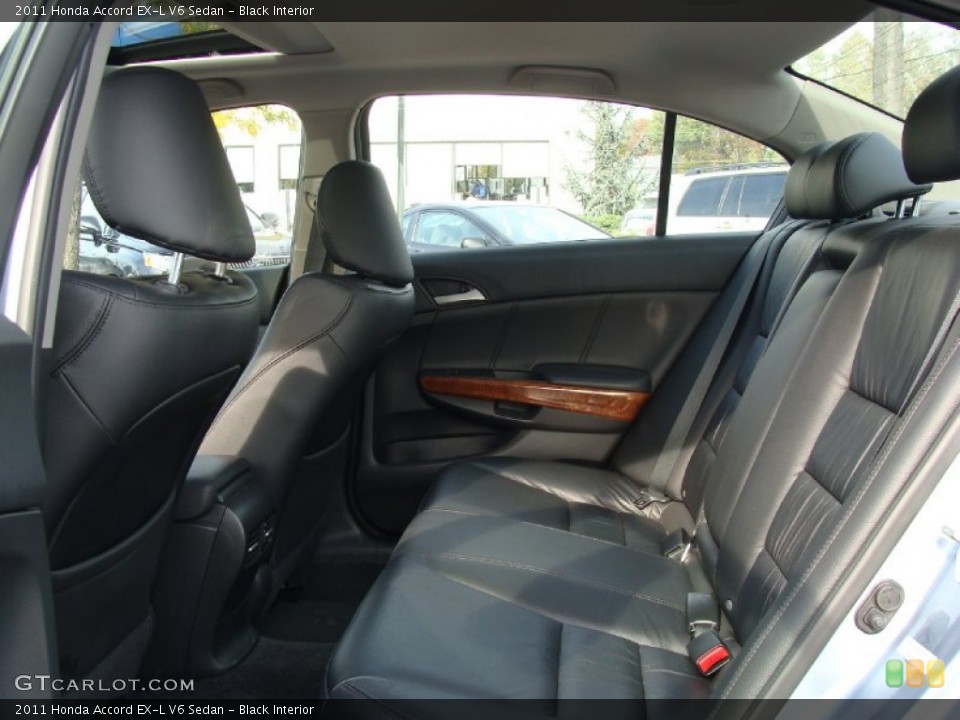 Black Interior Rear Seat for the 2011 Honda Accord EX-L V6 Sedan #73130476