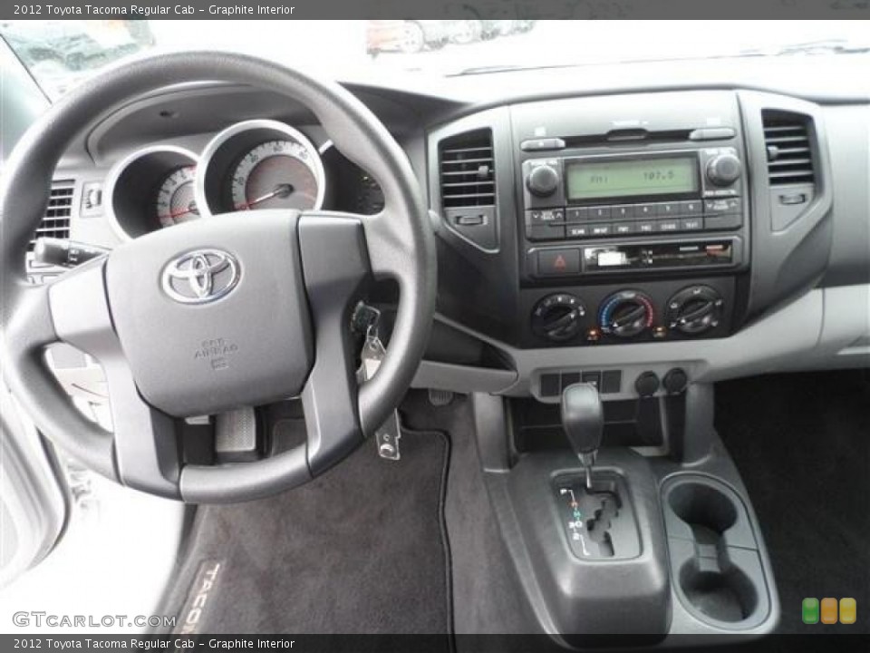 Graphite Interior Dashboard for the 2012 Toyota Tacoma Regular Cab #73130586