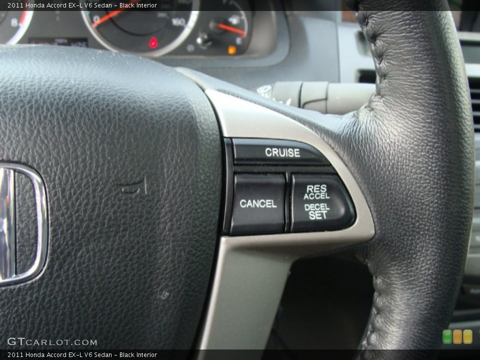Black Interior Controls for the 2011 Honda Accord EX-L V6 Sedan #73130664