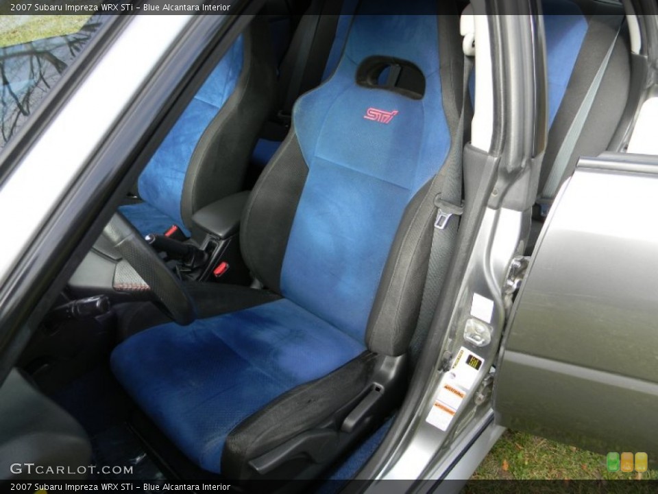 Blue Alcantara Interior Front Seat for the 2007 Subaru Impreza WRX STi #73132302