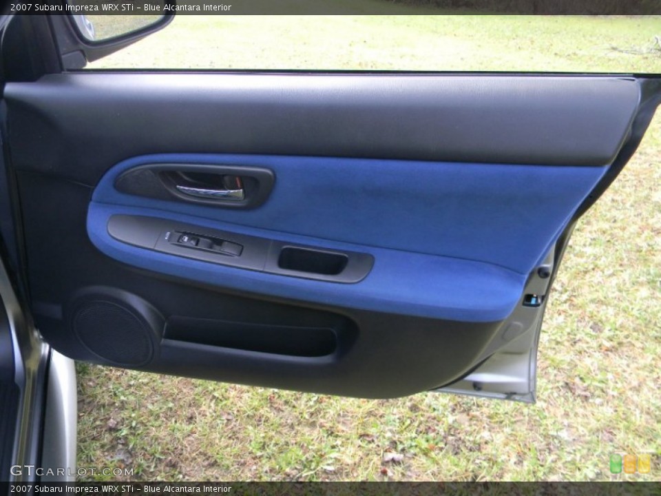 Blue Alcantara Interior Door Panel for the 2007 Subaru Impreza WRX STi #73132310