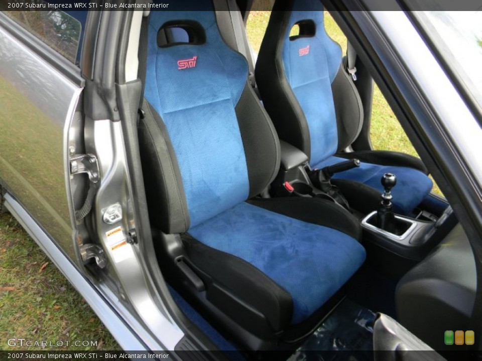 Blue Alcantara Interior Front Seat for the 2007 Subaru Impreza WRX STi #73132317