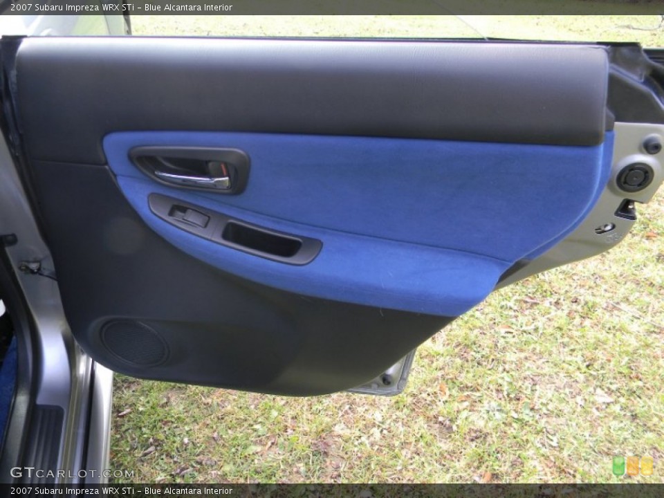 Blue Alcantara Interior Door Panel for the 2007 Subaru Impreza WRX STi #73132395