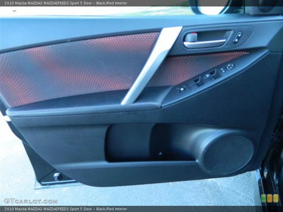 Black/Red Interior Door Panel for the 2010 Mazda MAZDA3 MAZDASPEED3 Sport 5 Door #73139529