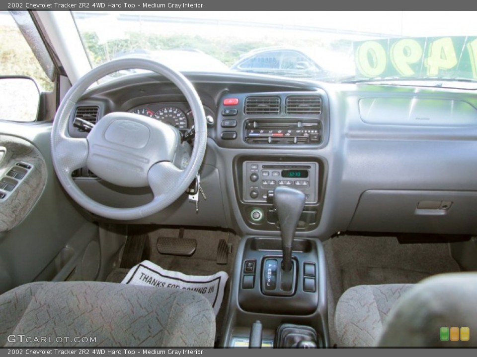 Medium Gray Interior Dashboard for the 2002 Chevrolet Tracker ZR2 4WD Hard Top #73140246