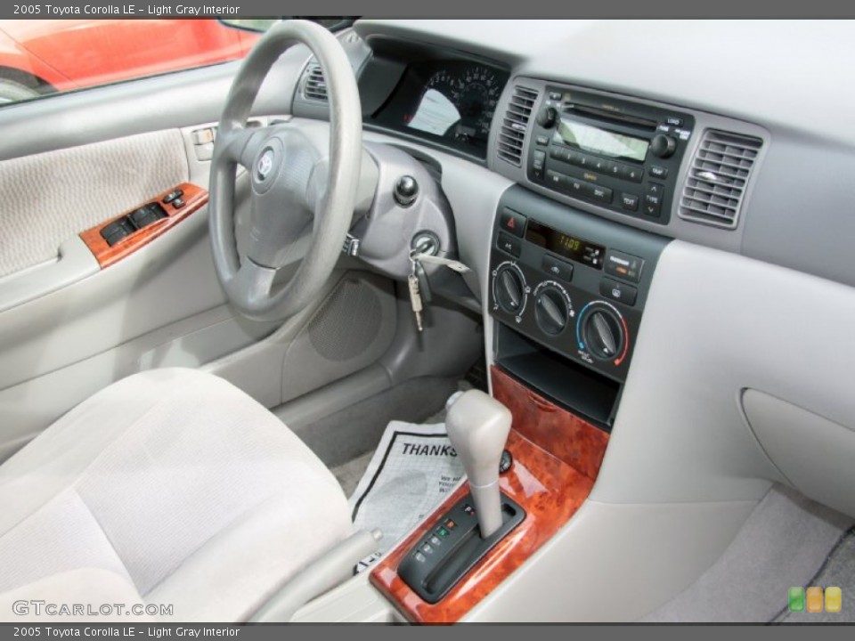 Light Gray Interior Dashboard for the 2005 Toyota Corolla LE #73140603