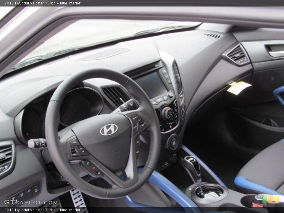 Blue Interior Dashboard for the 2013 Hyundai Veloster Turbo #73148128