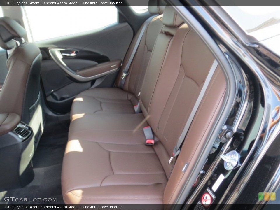 Chestnut Brown Interior Rear Seat for the 2013 Hyundai Azera  #73149092