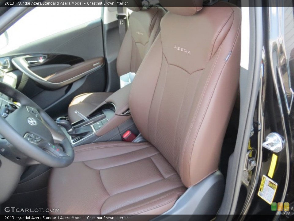 Chestnut Brown Interior Front Seat for the 2013 Hyundai Azera  #73149138