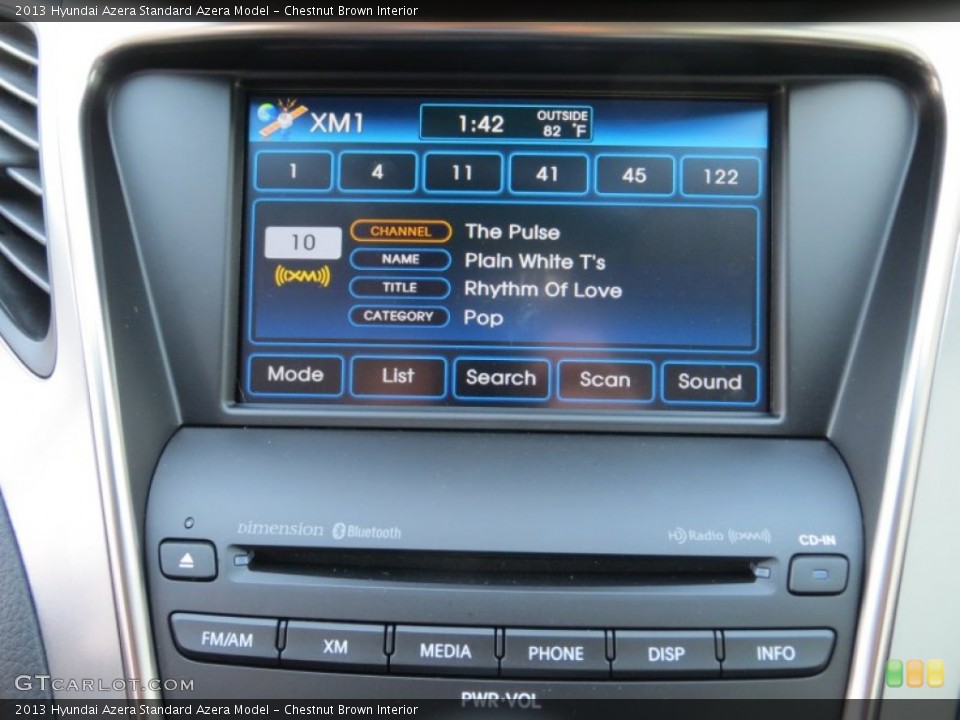 Chestnut Brown Interior Audio System for the 2013 Hyundai Azera  #73149243