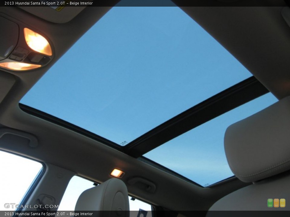 Beige Interior Sunroof for the 2013 Hyundai Santa Fe Sport 2.0T #73149291