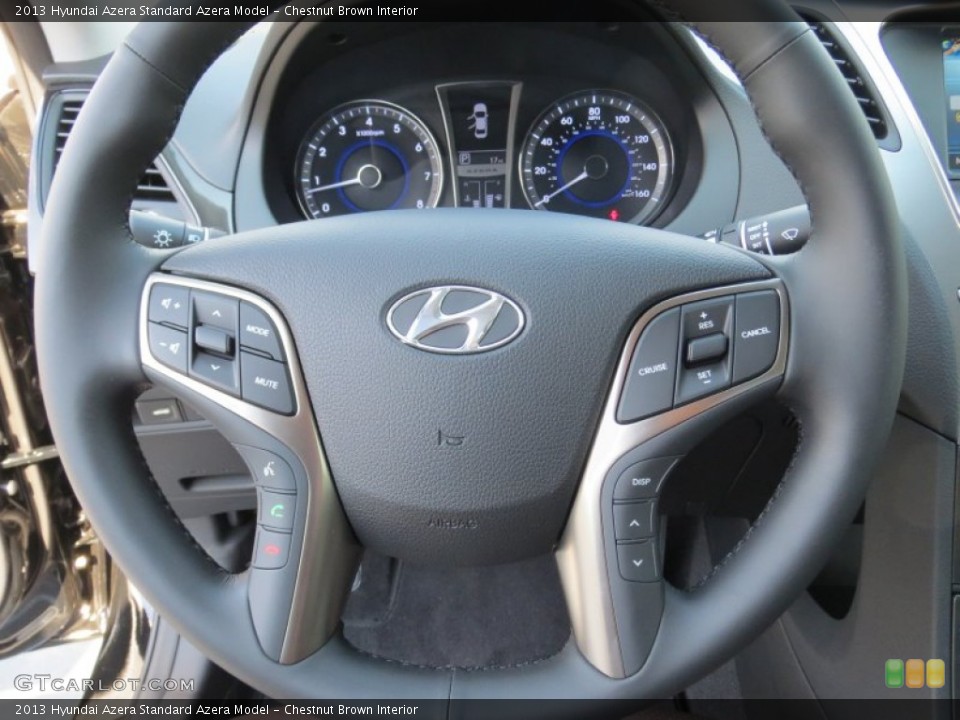 Chestnut Brown Interior Steering Wheel for the 2013 Hyundai Azera  #73149393