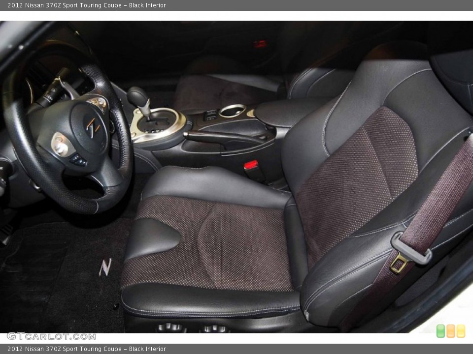 Black Interior Front Seat for the 2012 Nissan 370Z Sport Touring Coupe #73152474