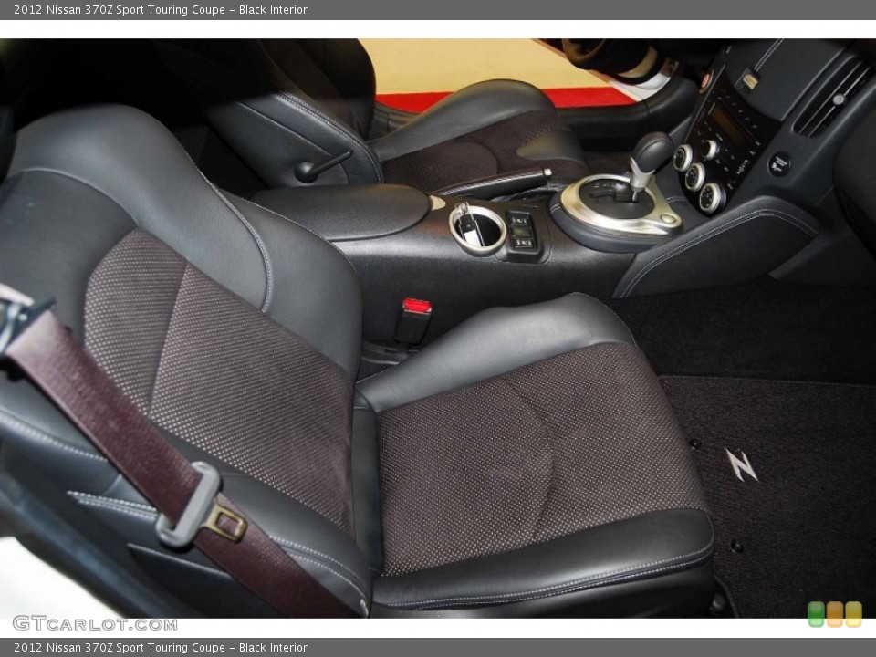 Black Interior Front Seat for the 2012 Nissan 370Z Sport Touring Coupe #73152600