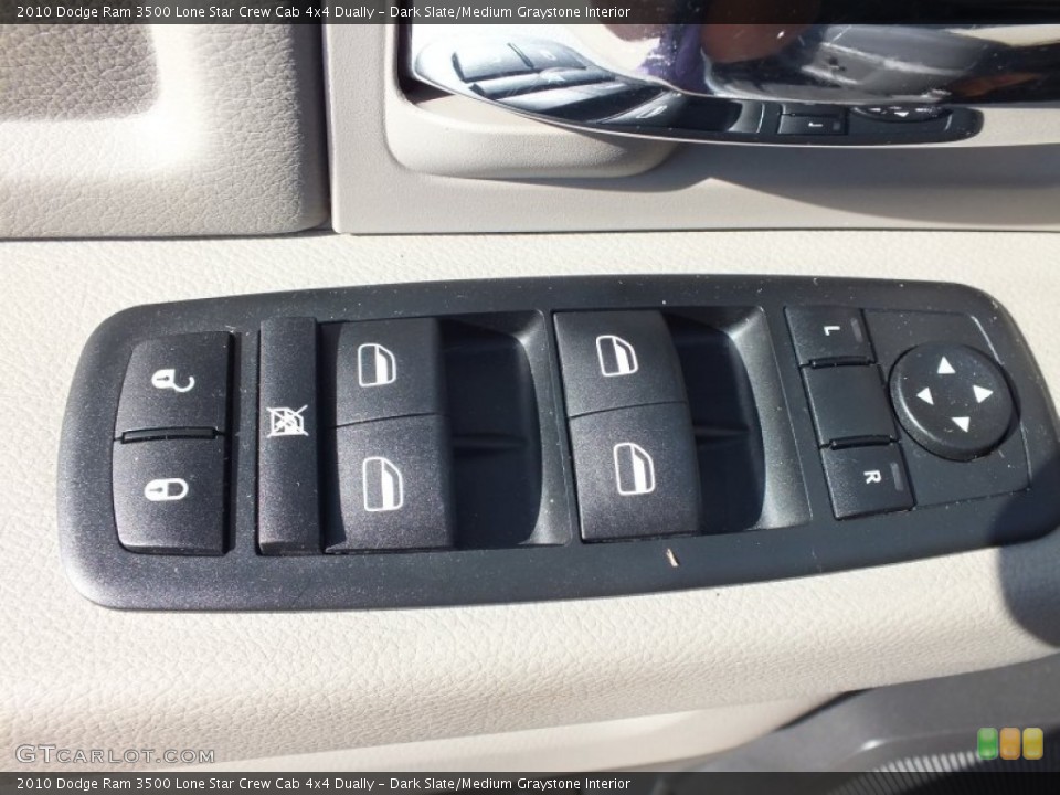 Dark Slate/Medium Graystone Interior Controls for the 2010 Dodge Ram 3500 Lone Star Crew Cab 4x4 Dually #73153551