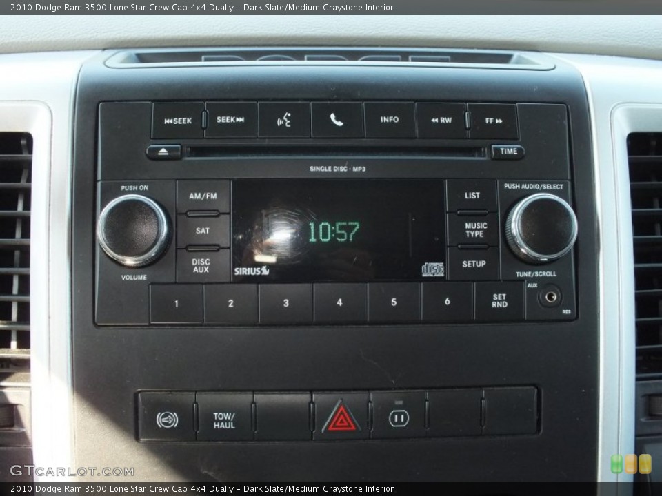 Dark Slate/Medium Graystone Interior Audio System for the 2010 Dodge Ram 3500 Lone Star Crew Cab 4x4 Dually #73153790