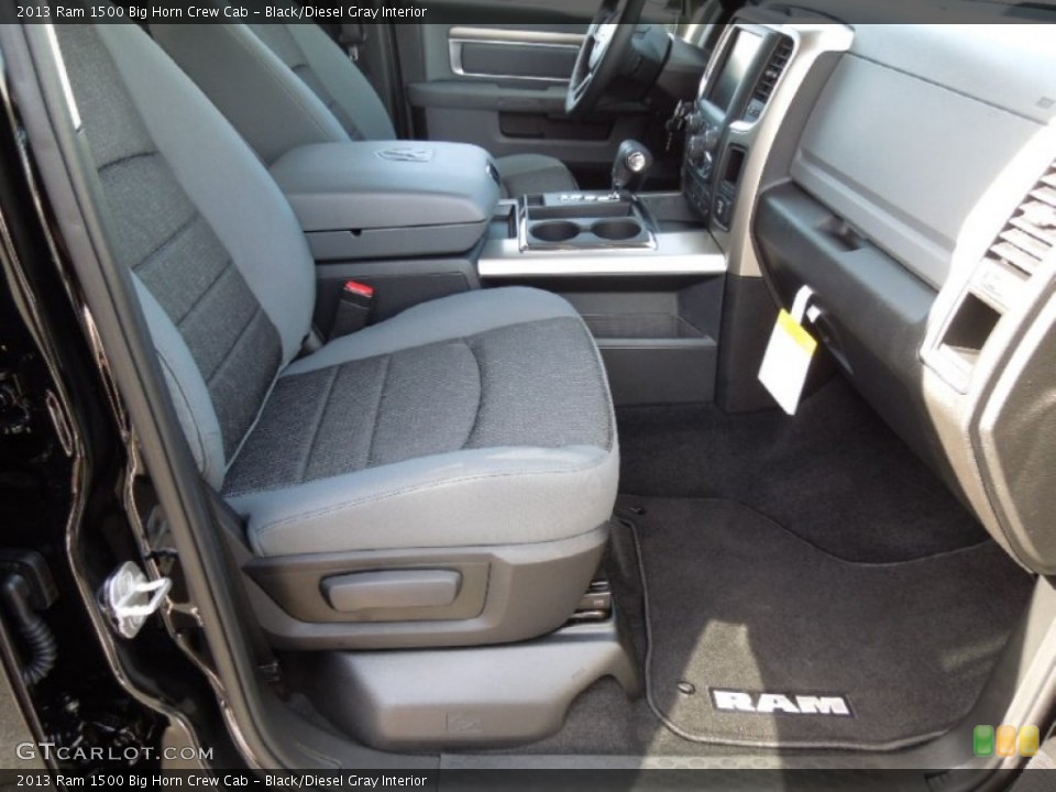 Black/Diesel Gray Interior Photo for the 2013 Ram 1500 Big Horn Crew Cab #73156335