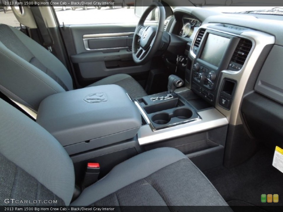 Black/Diesel Gray Interior Photo for the 2013 Ram 1500 Big Horn Crew Cab #73156353