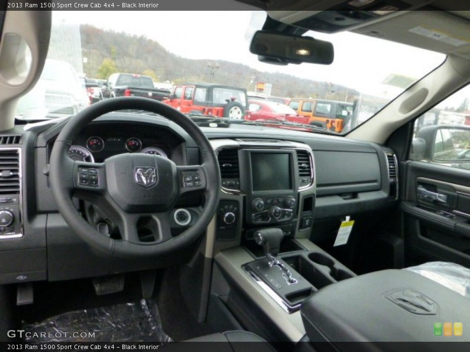 Black Interior Prime Interior for the 2013 Ram 1500 Sport Crew Cab 4x4 #73156620