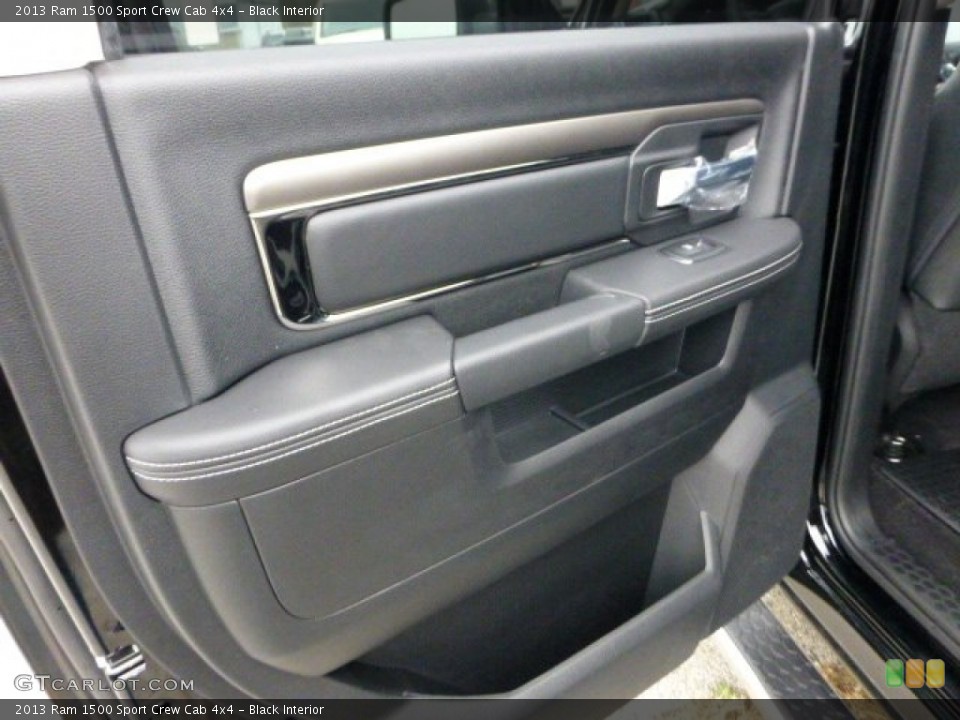 Black Interior Door Panel for the 2013 Ram 1500 Sport Crew Cab 4x4 #73156639