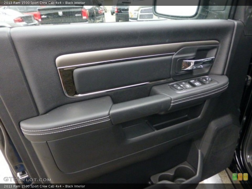 Black Interior Door Panel for the 2013 Ram 1500 Sport Crew Cab 4x4 #73156656