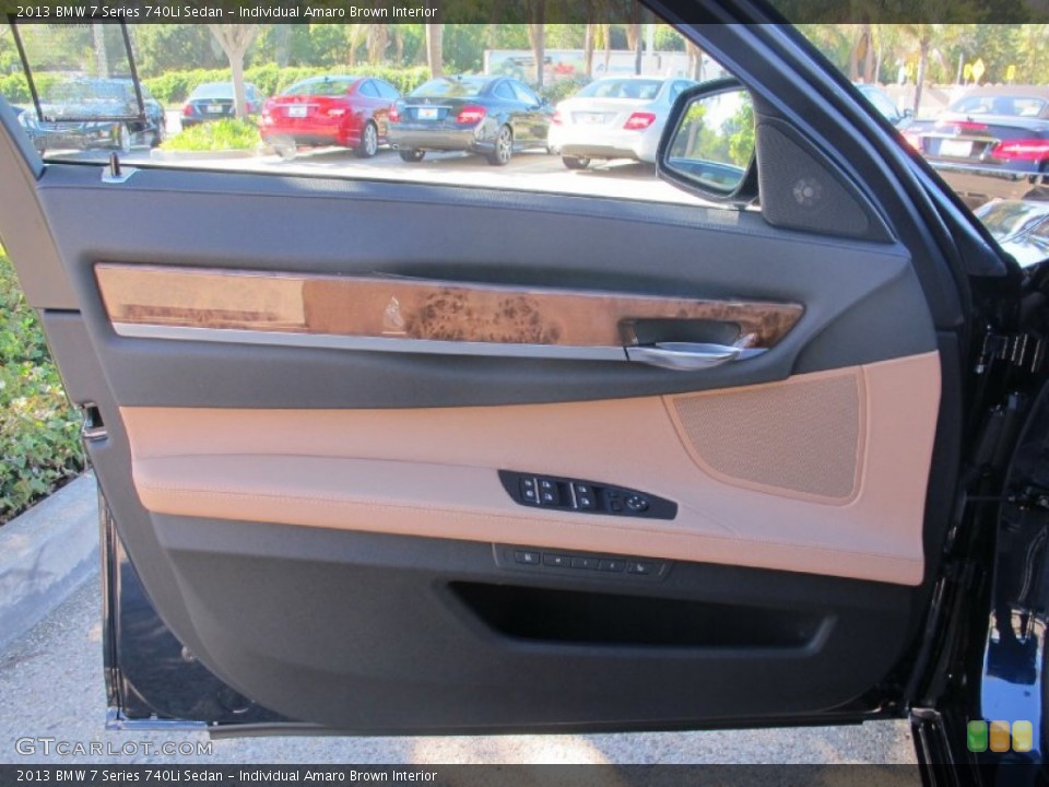 Individual Amaro Brown Interior Door Panel for the 2013 BMW 7 Series 740Li Sedan #73157763