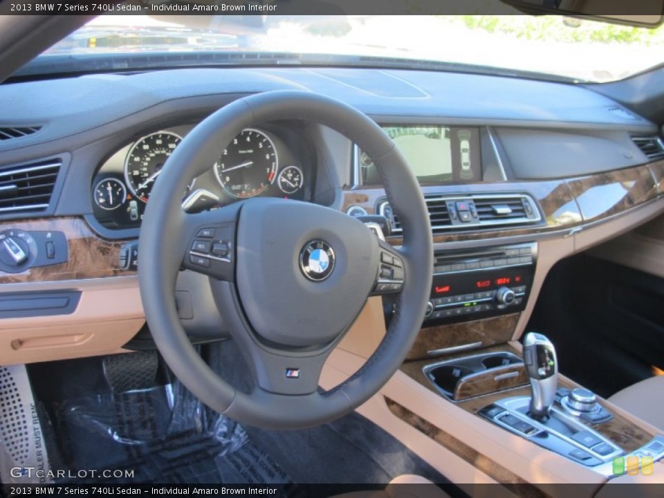 Individual Amaro Brown Interior Dashboard for the 2013 BMW 7 Series 740Li Sedan #73157800